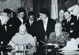 Reconocimiento de la independencia del Protectorado de Marruecos.