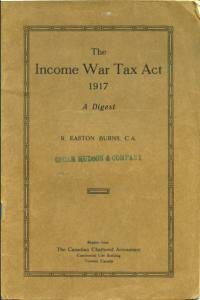 Taxing of 1917