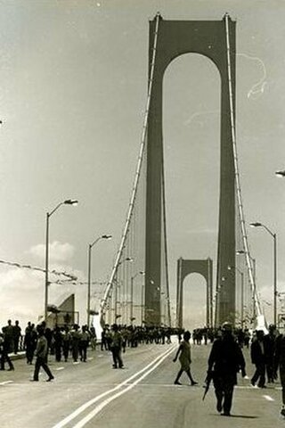 Inauguración  del puente sobre el río Orinoco