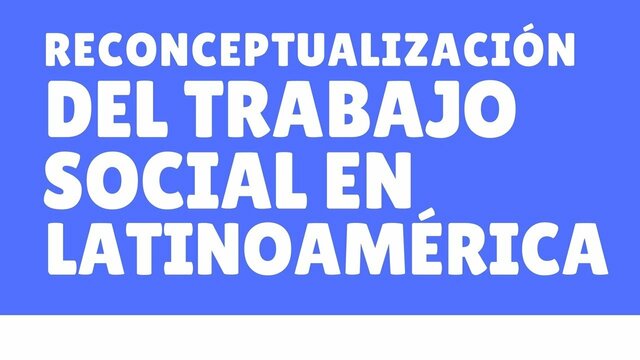 Reconceptualización