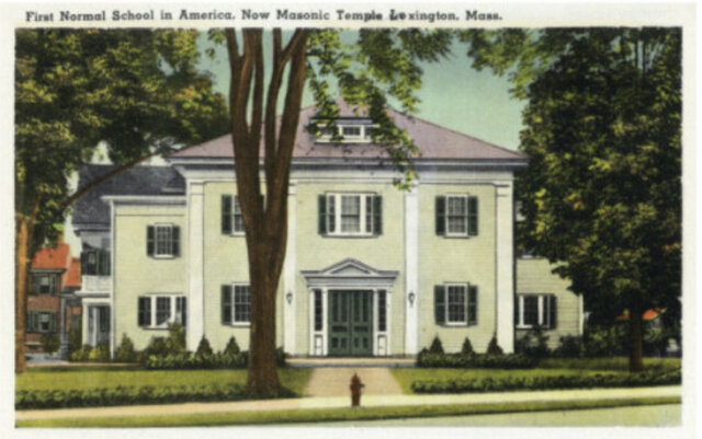 1st normal school opened in Massachusetts