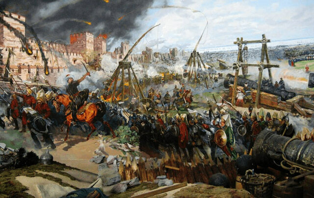 CAIDA DEL IMPERIO BIZANTINO, CREACION DE LA IMPRENTA (GUTENBERG) Y FIN DE LA "GUERRA DE 100 AÑOS"