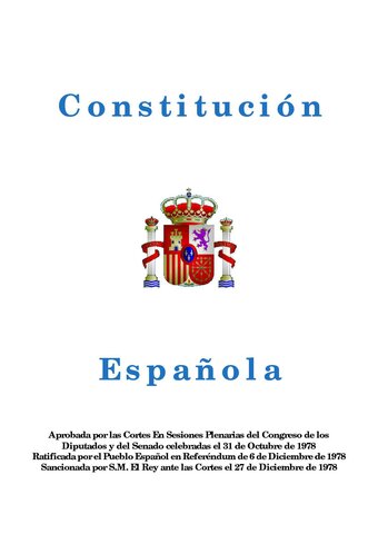 La Constitución española de 1978