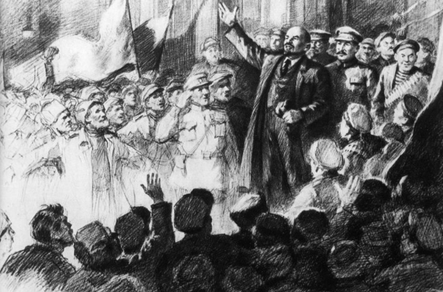 EL RECIBIMIENTO A LENIN