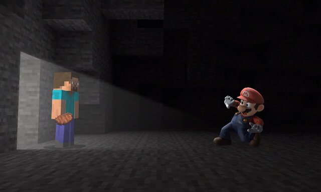 Minecraft crosses over with Super Smash Bros