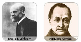 Positivismo - Emile Durkheim, Augusto Comte