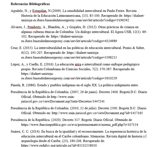 Referencias Bibliográficas