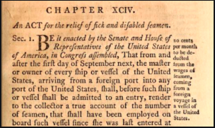 Relief of Sick/Disabled Seamen