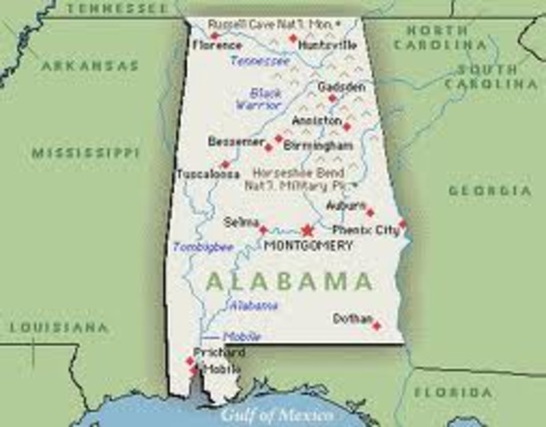 Alabama becomexs a state