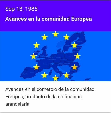 Avances de la comunidad europea