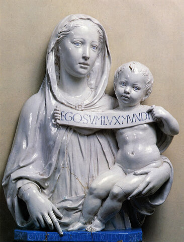 Luca della Robbia, Madonna col bambino