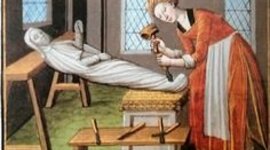 Timeline: Week 1- the middle ages- Marcia sculpteert een beeld, miniatuur uit Boccaccio, La Louange et Virtue des Nobles et Cleres Dames, 1493 Bibliothèque Nationale de Paris