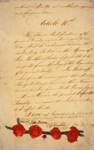 The Treaty of Paris (1783)