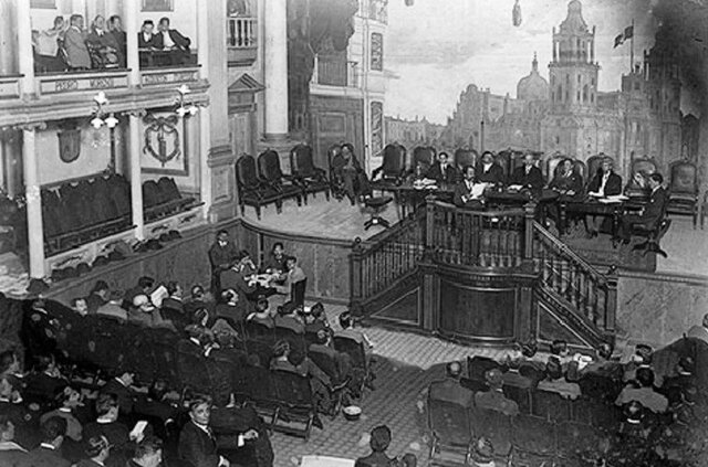 Inaguracion de las sesiones del Constituyente