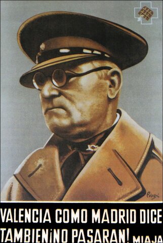 El gobierno de Largo Caballero se traslada a Valencia ante el ataque franquista contra Madrid, repelido por la Junta de Defensa encabezada por el general José Miaja.