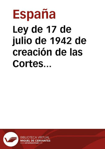 Ley de las Cortes