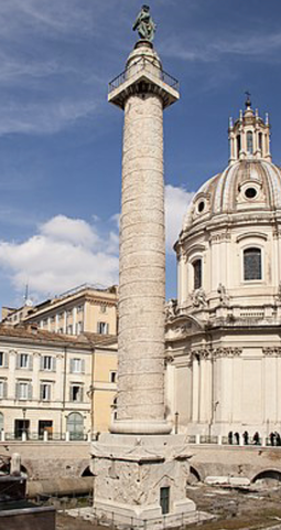 Trajan Builds Trajan's Column