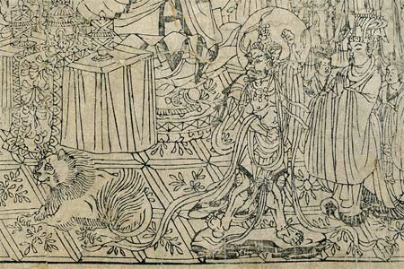 Relief printing on textiles in Europe