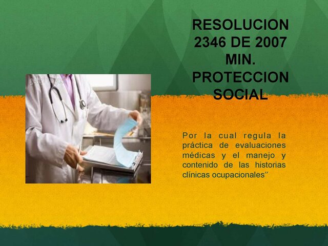 RESOLUCIÓN 2346 DE 2007