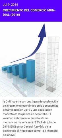 Crecimiento del comercio mundial