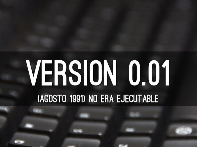 Primera versión de liux 0.01