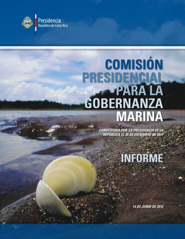Creación de la Comisión Presidencial de Gobernanza Marina (Costa Rica)