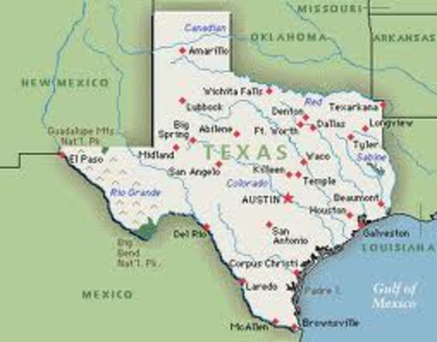 Texas becomes a state