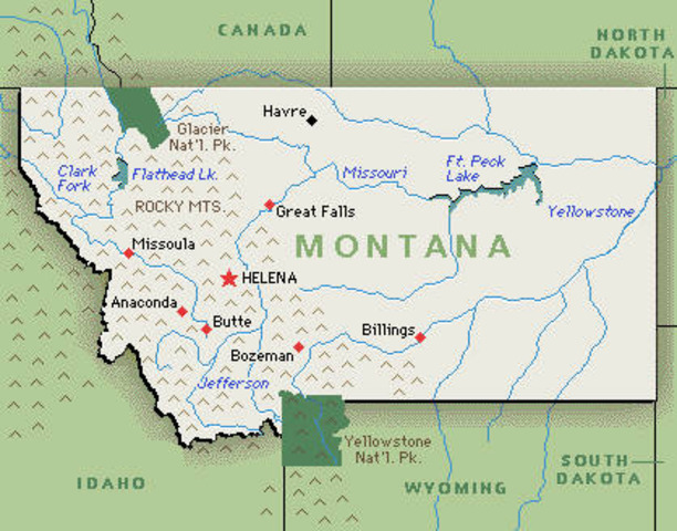 Montana becomes a state