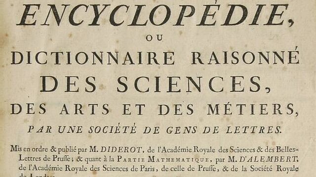 Denis Diderot y Jean le Rond D´Alembert, Enciclopedia