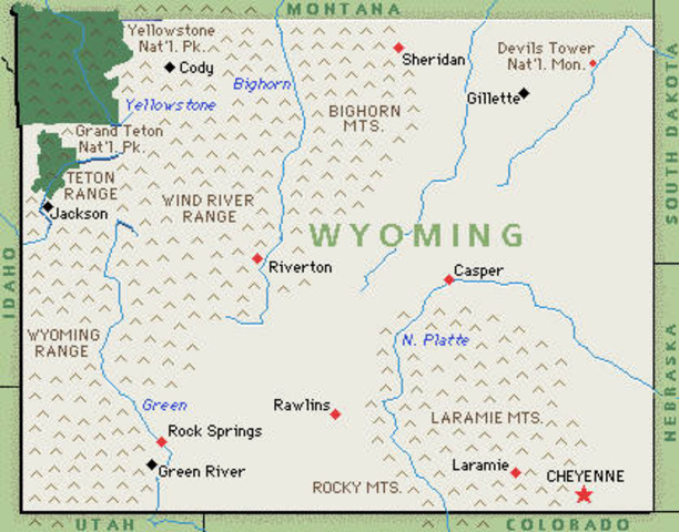 Wyoming become a state