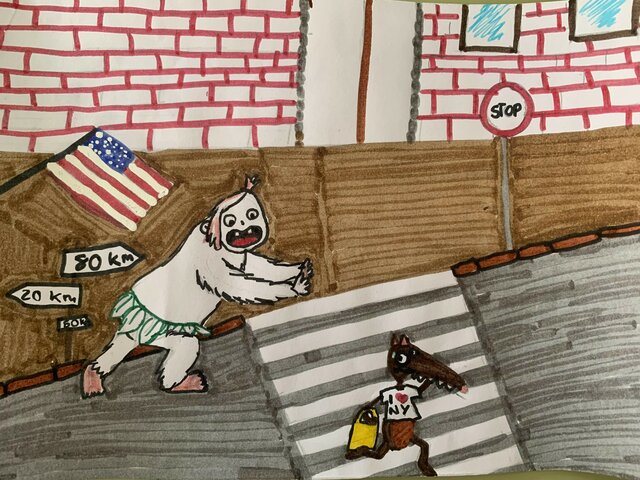 Loup voyage à New York