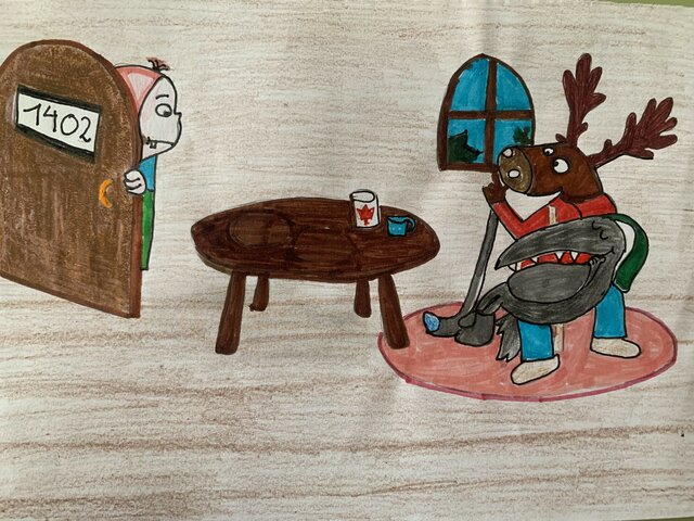 Au Québec Loup est trop fatigué donc il dort