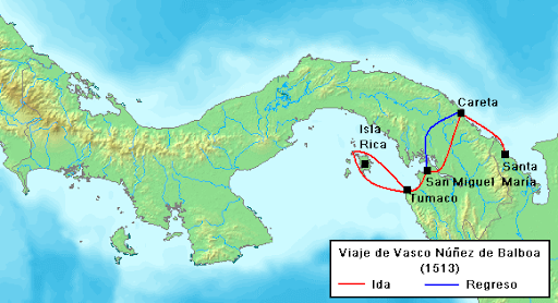 Vasco Nuñez de Balboa descubre el océano pacífico