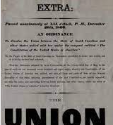 South Carolina votes to secede from the United States