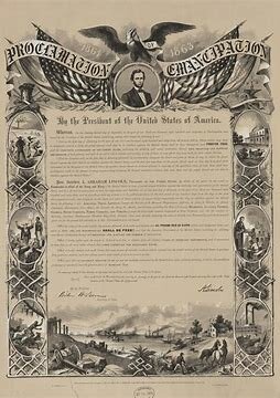 Emancipation Proclamation is announced