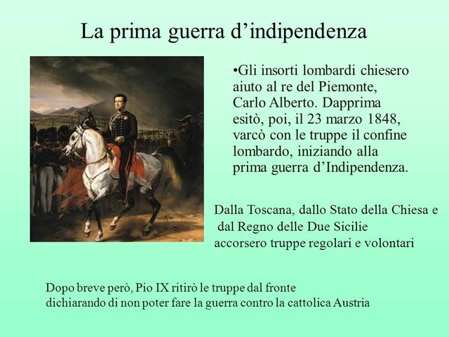 1° GUERRA D'INDIPENDENZA