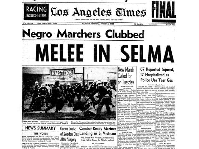 March from Selma Alabama - African Americans