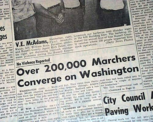 March on Washington – “I have a Dream Speech” -  African Americans