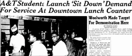 Greensboro NC Sit-in’s - African Americans