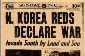 Korean war begins