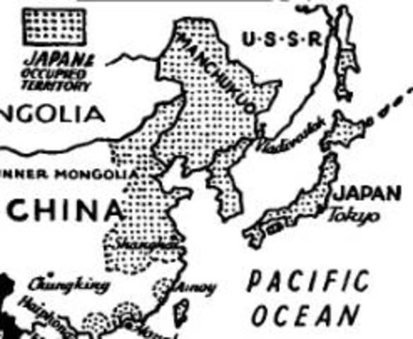 The Japanese Army invades Manchuria - "The Manchurian Incident"