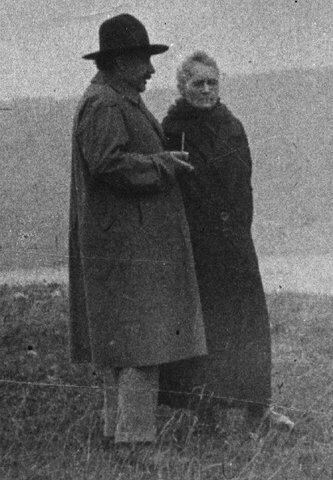 Marie Curie and  Albert Einstein