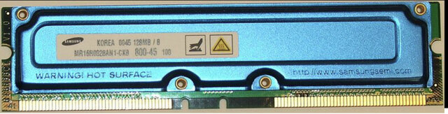 Rambus release the RDRAM and RIMM module