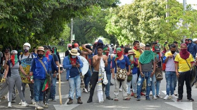 Enfrentamiento de la miga indígena y la comunidad de Cali