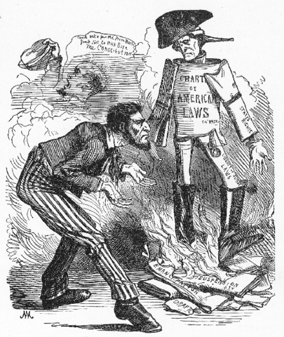 Lincoln suspends habeas corpus