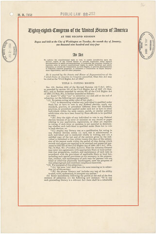civil rights act of 1964