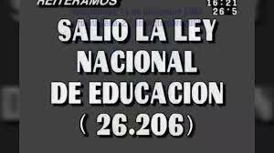 Ley Nacional de Educación