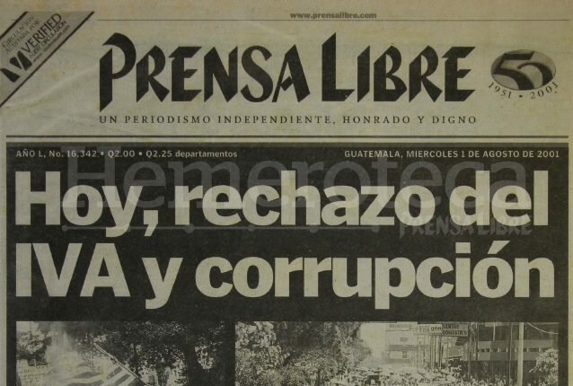 Paro nacional en rechazo al IVA y corrupción