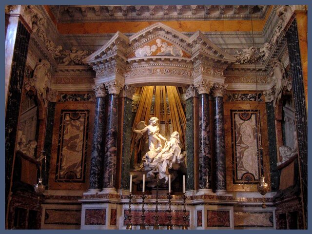 Éxtasis de Santa Teresa (Iglesia Santa María de la Victoria, Roma) Bernini