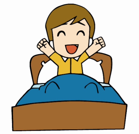 Je me lève à 7:00.